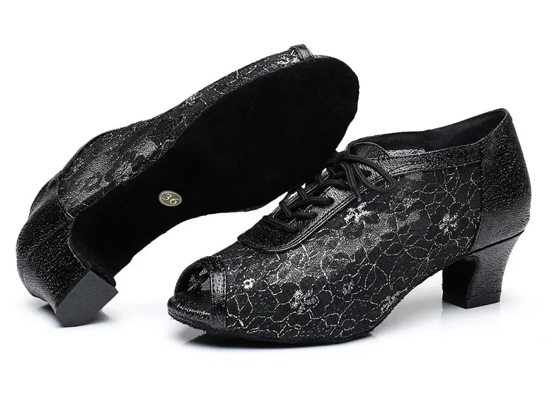 Женская танцевальная обувь на высоком каблуке с ремешком на лодыжке; женская обувь с открытым носком; Танцевальная обувь для женщин; обувь для латиноамериканских танцев; бальные туфли