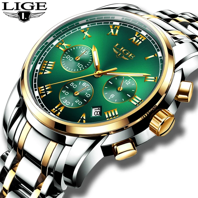 Relojes Hombre 2019 LIGE New Watches Men Luxury Brand Chronograph Male Sport Watches Waterproof Stainless Steel Relojes Hombre LIGE New Watches Men Luxury Brand Chronograph Male Sport Watches Waterproof Stainless Steel Quartz Men Watch