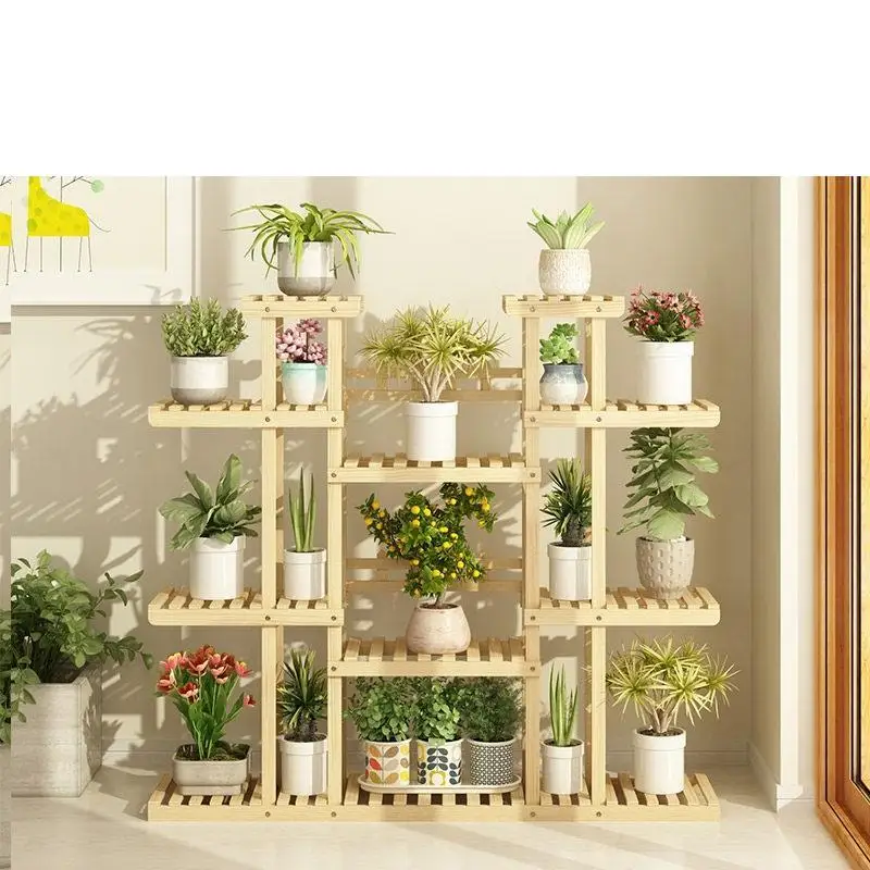 MODEL F Escalera деревянные полки для Estanteria Para Plantas Varanda лестница балкон уличная Цветочная полка Stojak Na Kwiaty завод Стенд - Цвет: MODEL F