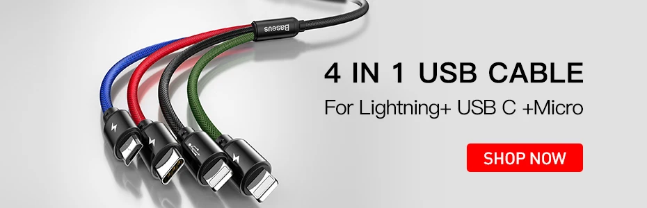 Baseus 3 в 1 USB кабель для iPhone XR XS Max 8 7 usb type C кабель 2A Быстрая зарядка Micro USB кабель портативное зарядное устройство кабель для передачи данных