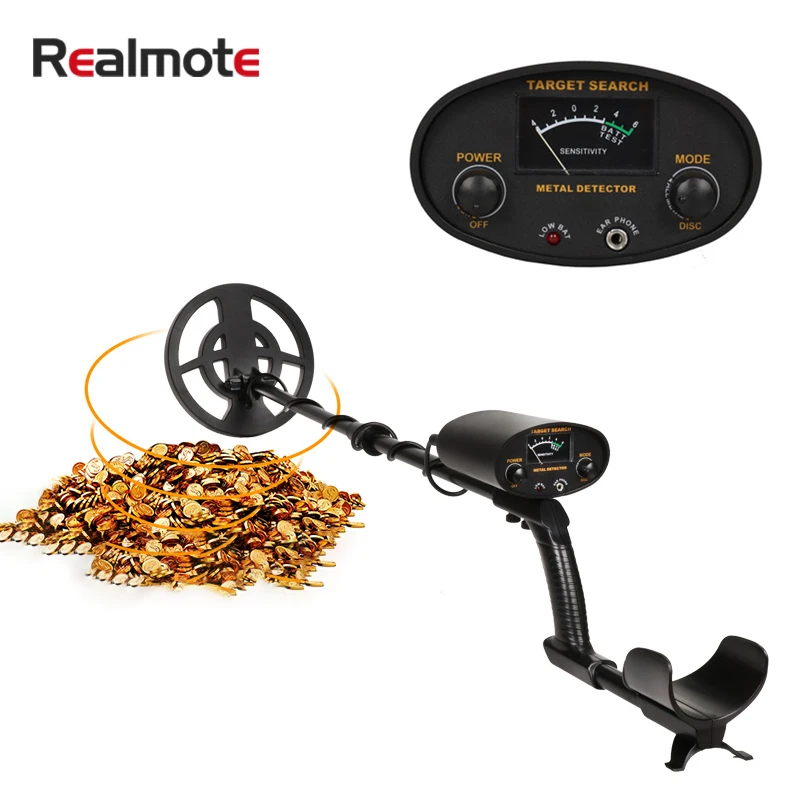 

GT6100 Metal Detector Small Ground Searching Probe Gold Scanner Machine Treasure Hobby Search Portable Hunt Detectorscanner