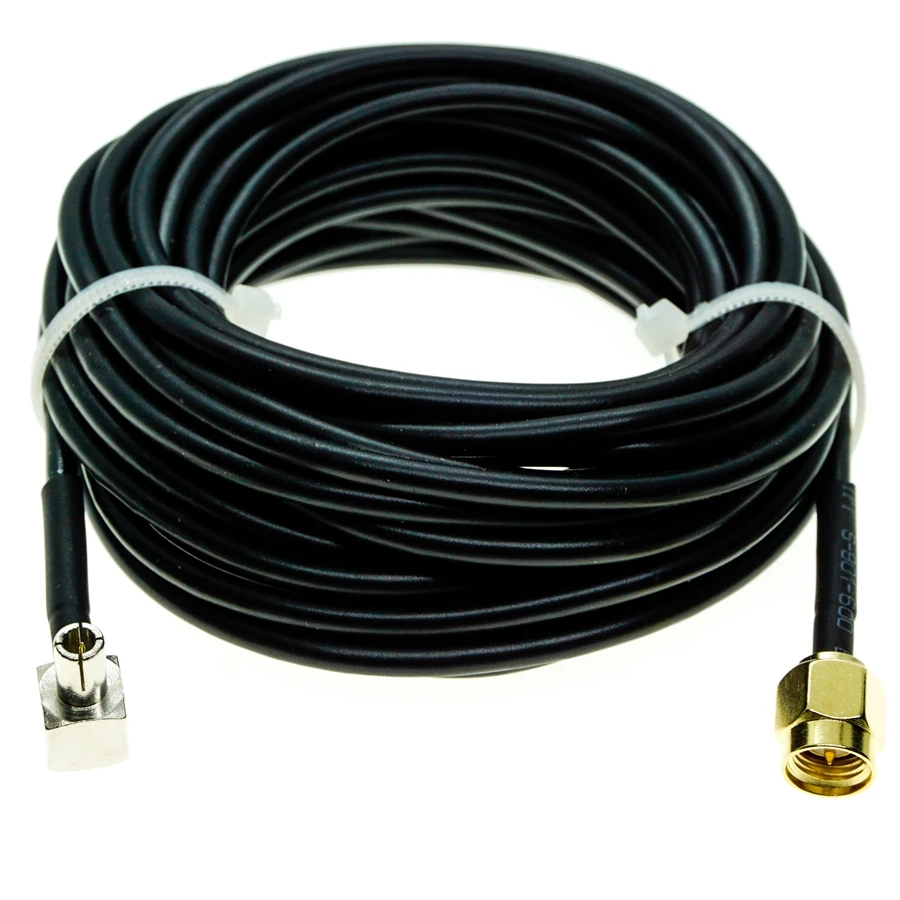 

SMA Male To TS9 Male Plug Right Angle RA RF Antenna Jumper Pigtail RF Coax RG174 Cable