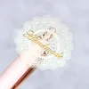 80Pcs/lot White Lace Seals Sticker Label Decorative Transparent  Stickers PVC Hand Made Gift Sticke Diy Scrapbook ► Photo 1/6