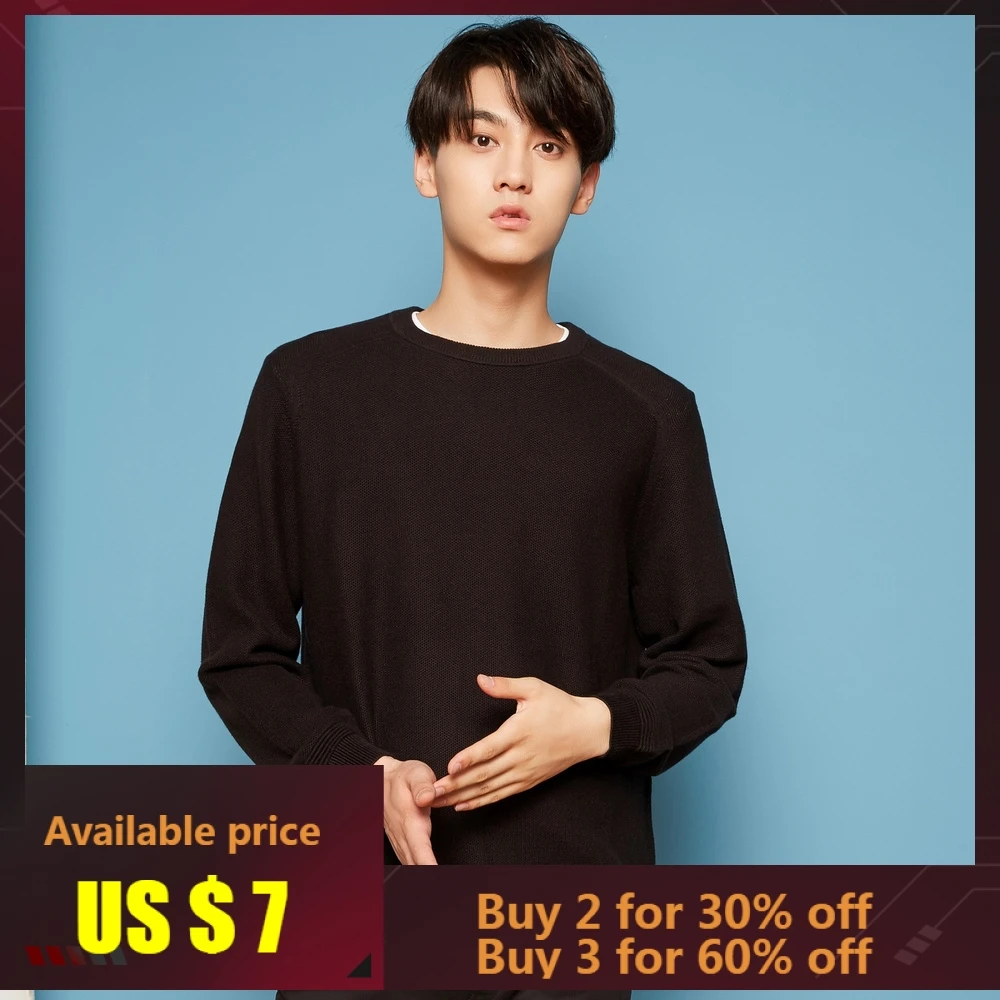 

Metersbonwe New Brand Wool Sweater Men 2019 Autumn Fashion Long Sleeve Knitted Men Cotton Sweater High Quality Clothes