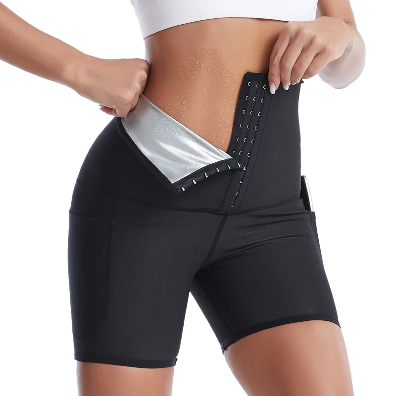 best shapewear New High Waisted Corset Waist Trainer Leggings For Women Tummy Control Leggings Body Shapers Sports Pants With Pockets Shapewear spanxs