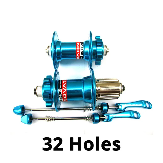 Blue a pair 32H Novatec ступица D041SB D042SB дисковая карта тормоза MTB горный велосипед ступицы подшипника велосипеда 24 28 32 36 отверстия 24h 28h 32h 36h 5 цветов - Цвет: Blue a pair 32H