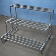 Кованый цветок пол три лестницы цветочный горшок полка гостиная балкон Многослойные комнатные орхидеи