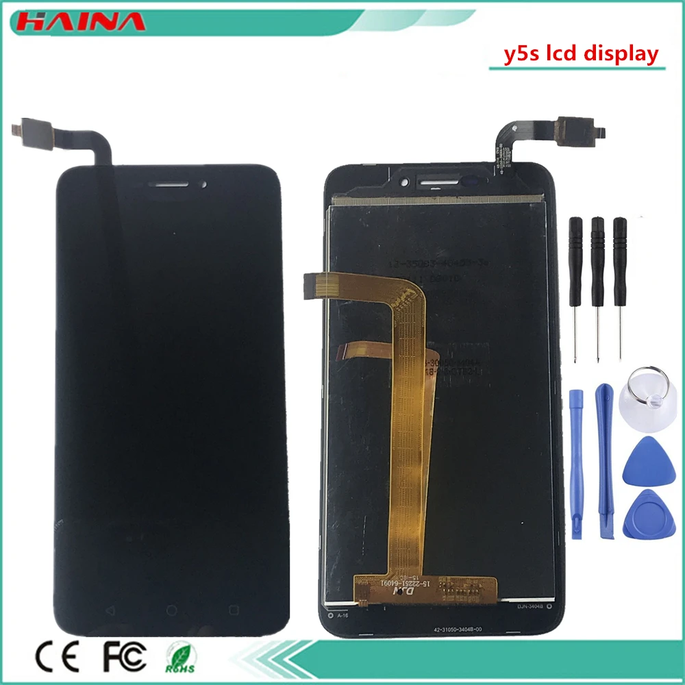 5,0; черный с ЖК-дисплей для TP-LINK Neffos Y5S TP804A TP804C ЖК-дисплей Дисплей Сенсорный экран Сенсор Стекло в сборе черный Цвет с инструментами