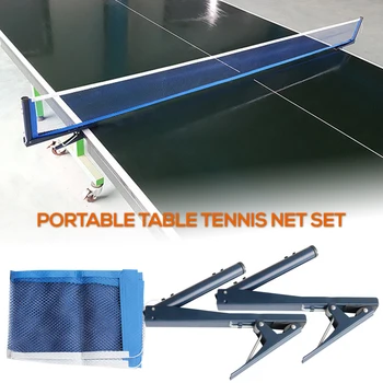

1 Set Professional Ping Pong Net Post Set Collapsible Portable Ping Pong Mesh Net Clip Set Table Tennis Accessories Clamp Types