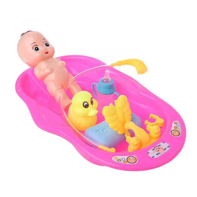 Ванна с кукольной игрушкой для ванной для ребенка Плавающие Игрушки для раннего развития
