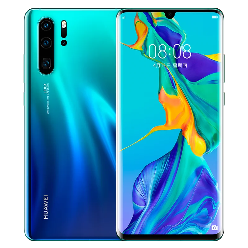Aurora Мобильный телефон huawei P30 Pro, 8 ГБ, 128 ГБ, 6,47 дюймов, OLED экран, Kirin 980, четыре ядра, Android 9,0, NFC, 4200 мАч - Цвет: Aurora