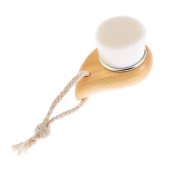 

Fiber Soft Brush Deep Cleaning Blackhead Nose Washing Brush Pore Clean Brush Wooden Handle Brush Cleanser Small Tool