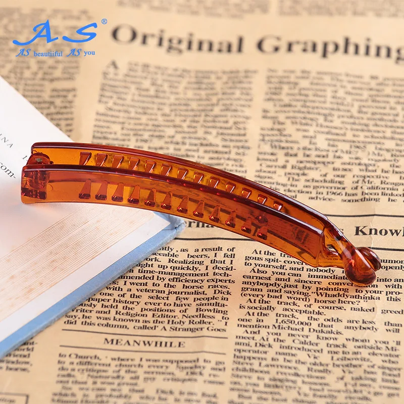 Как натуральный продукт корейский стиль Пан фа Ши Кристалл банан клип ручной работы восьмиобразный зажим банан клип