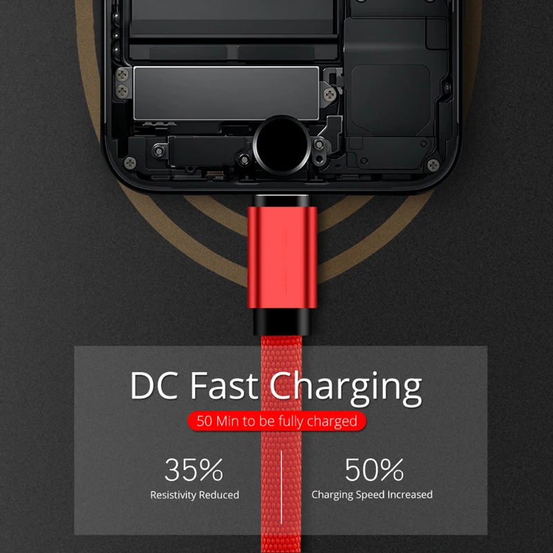 USB кабель для iPhone XS Max зарядное устройство передачи данных X 8 7 6 3.1A Быстрый