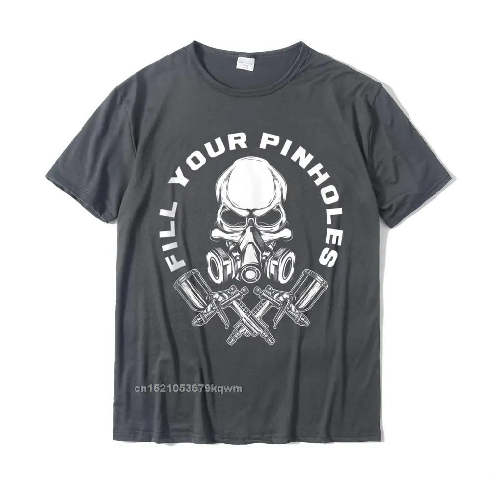 2021 Newest Europe Printing T Shirts Round Collar Cotton Fabric Men Tops & Tees Short Sleeve Summer/Fall Printing T-Shirt Fill Your Pinholes Skull Funny Automotive Car Painter Tank Top__3133 carbon