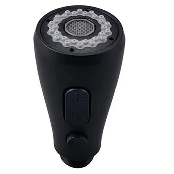 มัลติฟังก์ชั่ก๊อกน้ําหัวฉีดอ่างล้างจานดึงก๊อกน้ําหัวฉีด Sprayer สีดําเงินขนาดเล็กฝักบัวดึงหัว Aerator 9