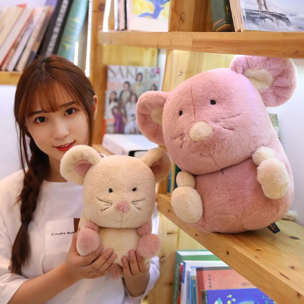 1 шт. милая белка крыса Подушка День рождения мягкие плюшевые игрушки Kawaii Милая мышь мягкие зверушки в подарок для детей девочка мальчик кукла