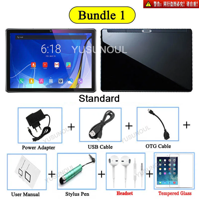 most famous tablet Dual Glass 4G LTE Phone Call Dual SIM Cards Deca Core 10 inch Tablet PC 1920*1200 IPS 6+64GB WIFI GPS 2.5D Tempered Glass+Gifts modern tablet Tablets