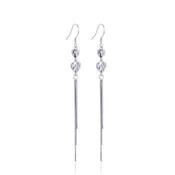 

Fashion S925 Sterling Silver Personality Love Long Tassel Earrings Women Wedding Engagement Ear Jewelry CHDBR002915