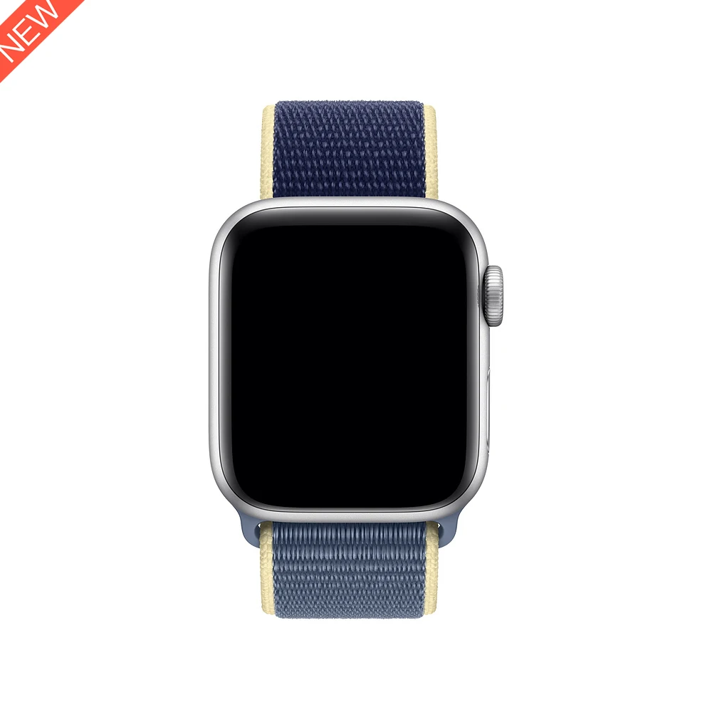 Нейлоновый спортивный ремешок для Apple Watch серии 5 4 3 44 мм 40 мм ремешок для часов браслет для iwatch 4 44 мм 42 мм 38 мм 3 2 Hyper - Цвет ремешка: Alaskan Blue