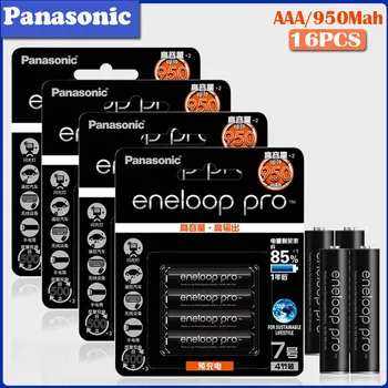 

16pcs Original Panasonic 1.2V AAA 950mAh NI-MH Battery for Camera Flashlight Toy Pre-Charged Rechargeable Battery Made in Japan