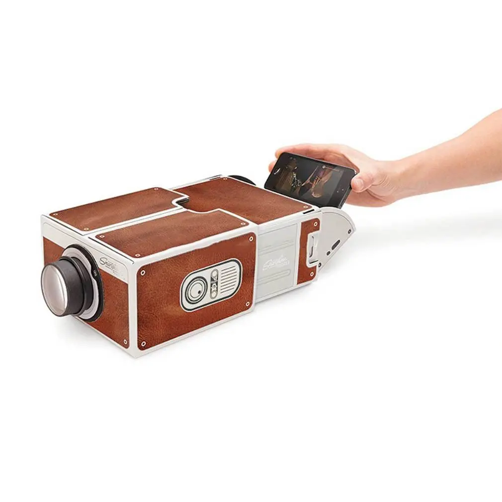 Второе поколение компактный DIY смартфон цифровой Домашний кинотеатр развлекательный проектор простая установка
