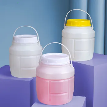 

Food Grade 5L plastic bucket with lid Repeated using for household use sealing container