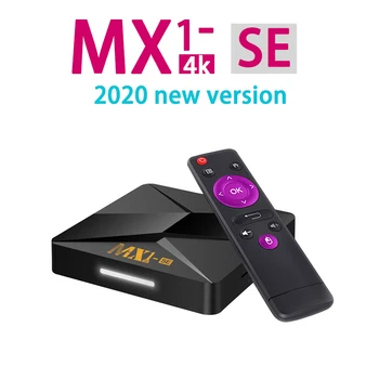 

2020 MX1-SE Smart TV Box Android 9.0 4K Youtube Google 2.4G Quad-core Cortex-A7 PK X96Q T95 H96 MAX Android TV Set top box