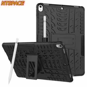

Fashion Luxury Tire Dual Layer Silicone Holder Shockproof Cover for Apple iPad Pro 10.5 inch Heavy Duty Armor Protective Case