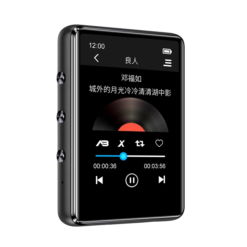 Bluetooth 5,0 металлический MP3-плеер полный сенсорный экран Встроенный динамик 16G с электронной книгой fm-радио Запись воспроизведения видео
