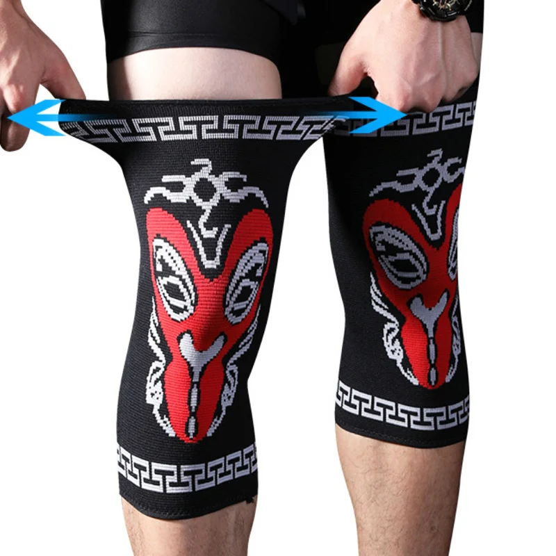 

2PCS Knitting Sport Knee Sleeves Weightlifting Protector Compression Powerlifting Squat Support Pads Basketball Kneepad