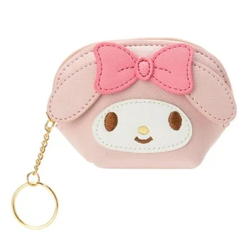 

LISM Melody Cinnamoroll White Anime Coin Purse Cartoon Change Bags Coins Wallet Card Key Storage Birthday Gifts New