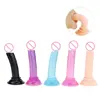 Cheap And Good Quality Mini Soft Jelly Dildos Small Artificial Sucker Penis Vagina Anal Plug Sex Toys Shop For Women Masturbator 1