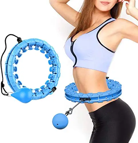 

Hoola Hoops for Adults 24 Knots Detachable Adjustable Size Exercise Hula Circle,Massage Lose Weight Hoop for Beauty and Fitness