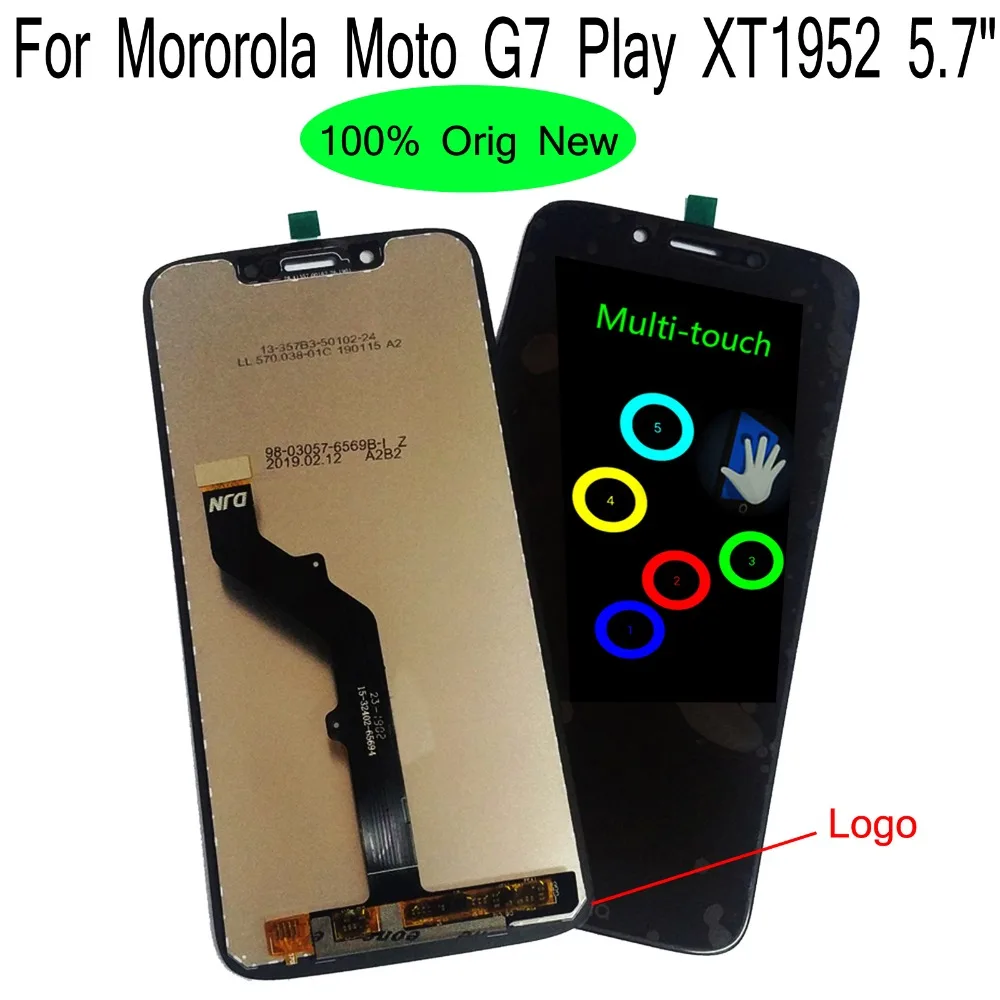 

Shyueda 100% Оригинальный Новый ЖК-дисплей A + 5,7 "для Mororola Moto G7 Play xtсвязь, детали с инструментами