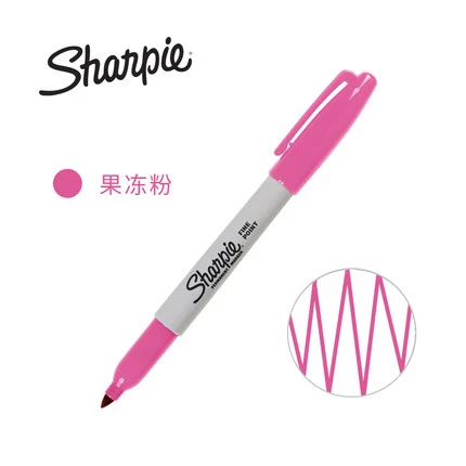 12 шт./партия, американский sanford Sharpie, перманентные маркеры, экологичный маркер, 16 цветов на выбор - Цвет: Jelly pink