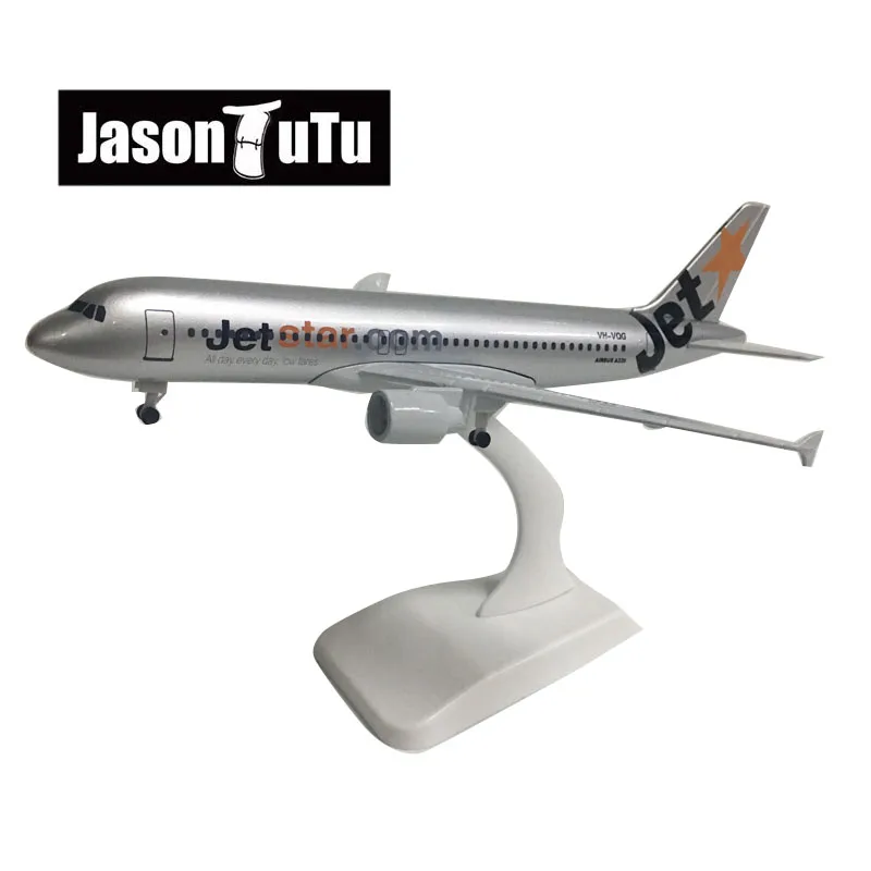 

JASON TUTU 20cm Jetstar Airbus A320 Airplane Model Plane Model Aircraft Diecast Metal 1/300 Scale Planes Factory Wholesale