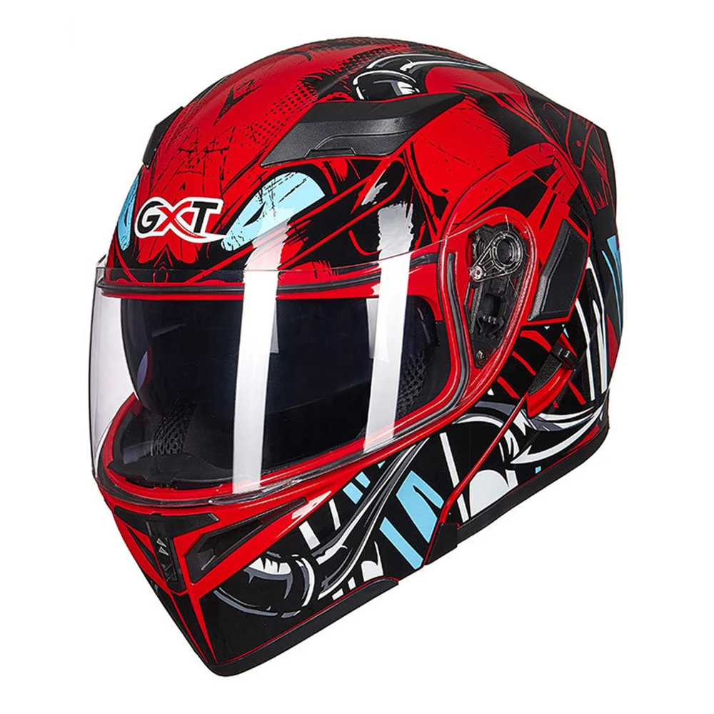 GXT мотоциклетный шлем, шлем для мотокросса, флип-ап, Capacete da Motocicleta Cascos, мотоциклетный шлем, полнолицевой гоночный шлем для верховой езды - Цвет: Colour 15