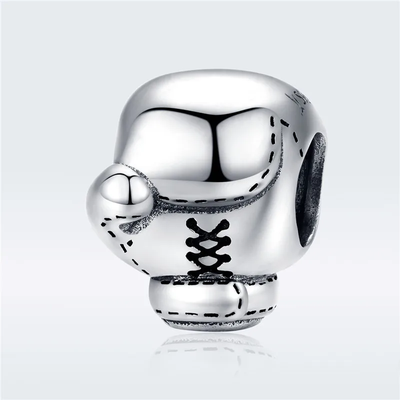 Fit Pandora браслет 925 серебро боксерские перчатки бусины S925 Guardian Fighter Hands Wear Подвески для изготовления ювелирных изделий