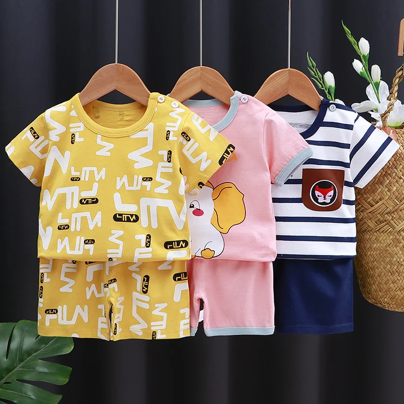 Baby Girl Clothes Boy Children's Clothing Sets Girls Suit Costume Boys Set Child Summer Babies Kids Mother baby's complete set of clothing