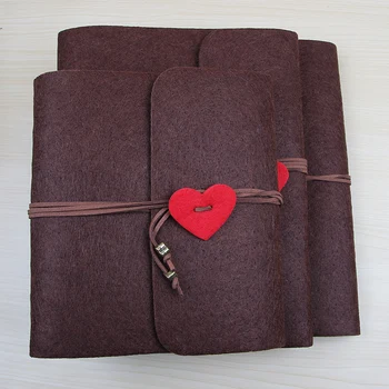

2020 felt album three sizes plush velvet felt cover handmade DIY vintage album birthday gift scrapbook album