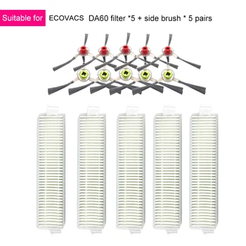 

Filter Brushes Accessory Kit Compatible for Ecovacs Deebot Slim Da60 Robot Vacuum Cleaner