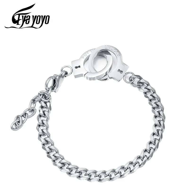 Бренд EyeYoYo Tide простой индивидуальный Браслет манжета из титановой