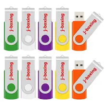 J-бокс 10 шт. USB флеш-накопители металлическая Флешка 512 МБ 256 Мб 128 МБ 64 Мб маленькая емкость флеш-диск Cle USB 2,0 карта памяти для ПК