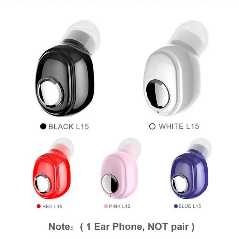L15 Bluetooth 5,0 мини портативные наушники-вкладыши Спортивная беспроводная гарнитура с микрофоном наушники Handsfree Stereo Earp