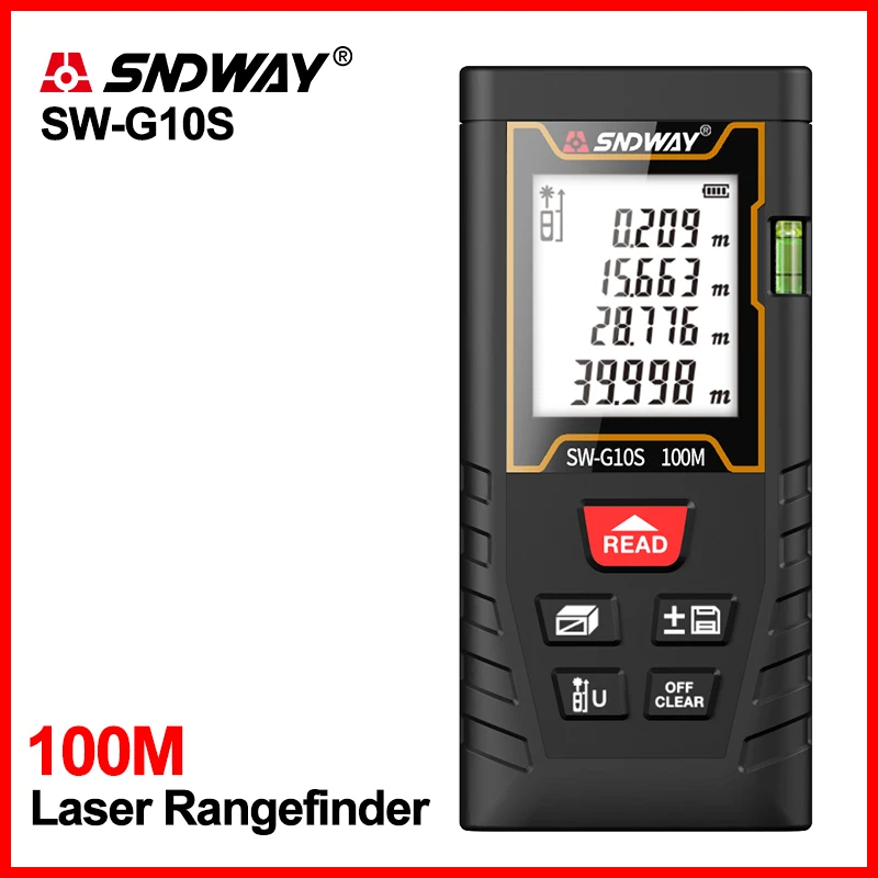 Rangefinder Measure-Tape Laser-Distance-Meter Digital Sw-Ts-Series SNDWAY Handheld-Tool-Device