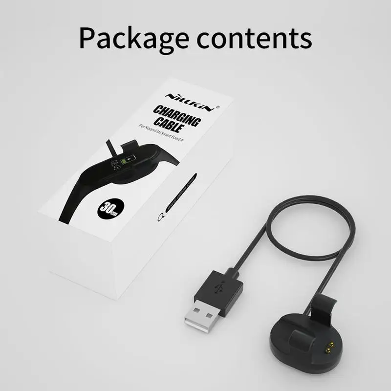 Зарядное устройство кабель кольцо для рук для Xiaomi mi группа 4 зарядное устройство Шнур умный Браслет для mi Band 4 аксессуары USB кабель для зарядки данных