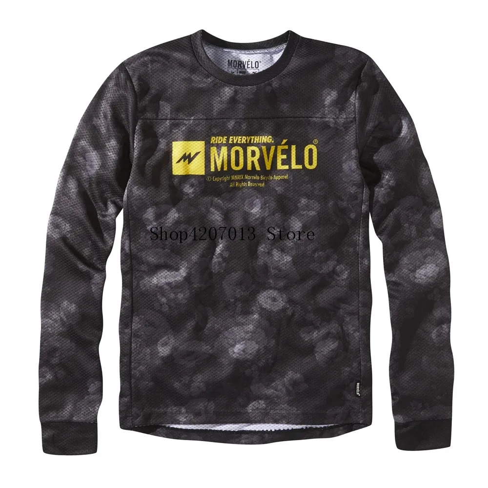 MORVELO Real Ropa Ciclismo New Am Dh MTB Motocross Long Sleeve Cycling Jerseys Downhill Wear Shirts - Цвет: as picture