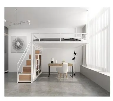 Multi-functional iron hammock small family attic bed hanging wall bed hanging loft elevated