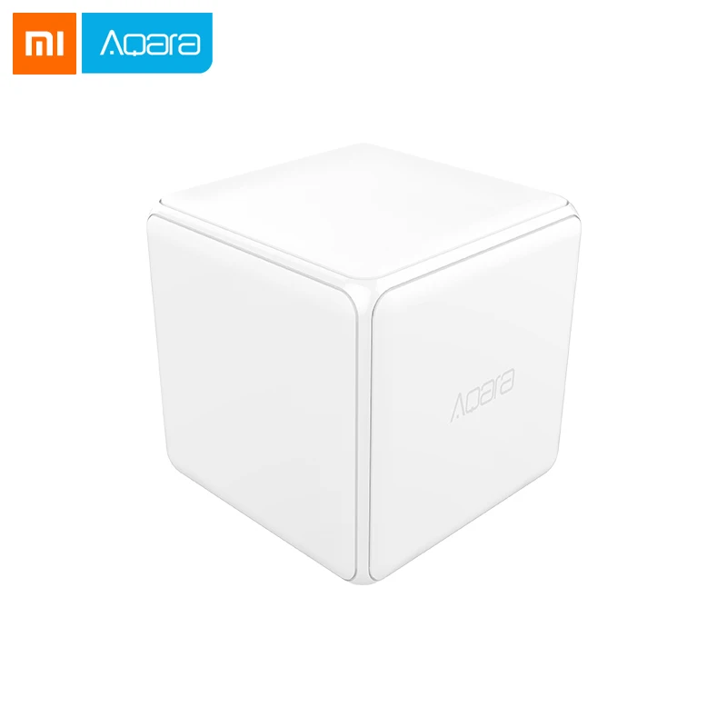 white Xiaomi aqara волшебный куб контроллер Zigbee версия управляется шесть действий умный дом устройство работает с mijia Home app - Цвет: white